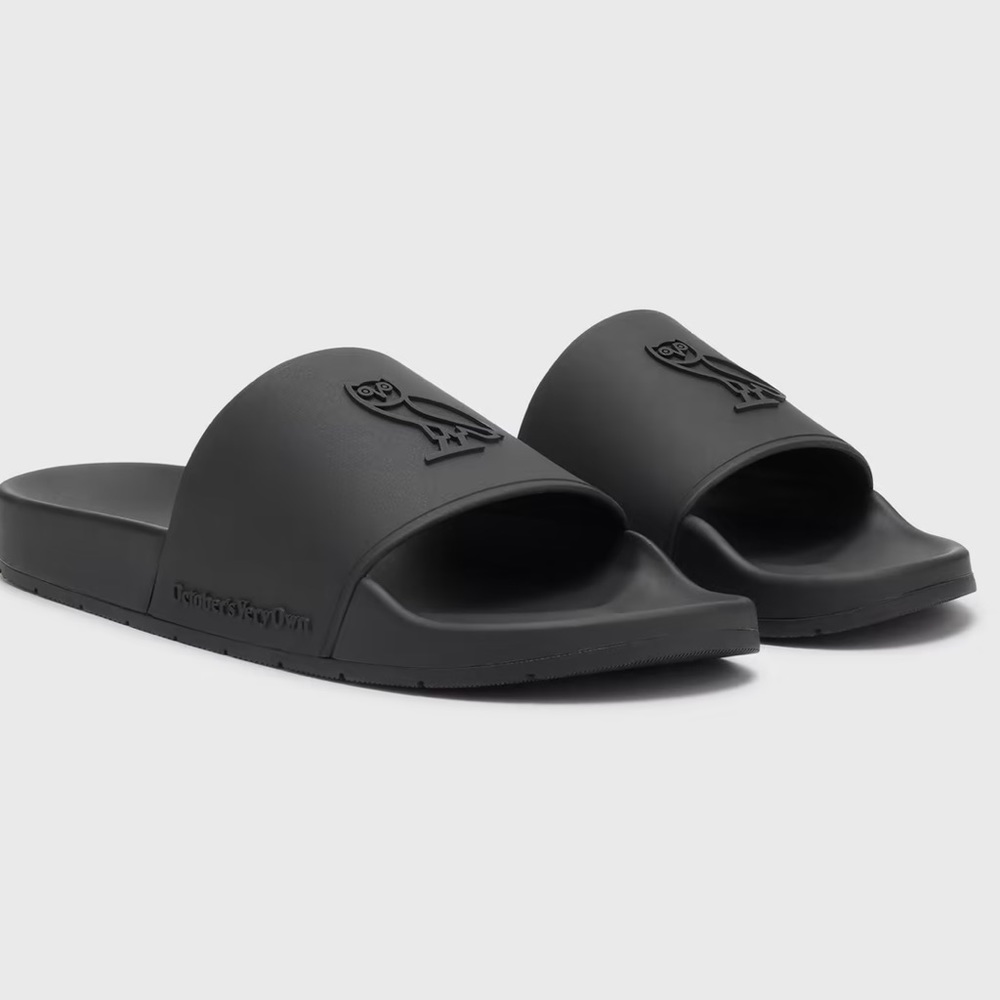 Unisex NIB Authentic OVO essentials🦉slides sandals. men’s size 7, women’s 9.5 - Picture 2 of 6